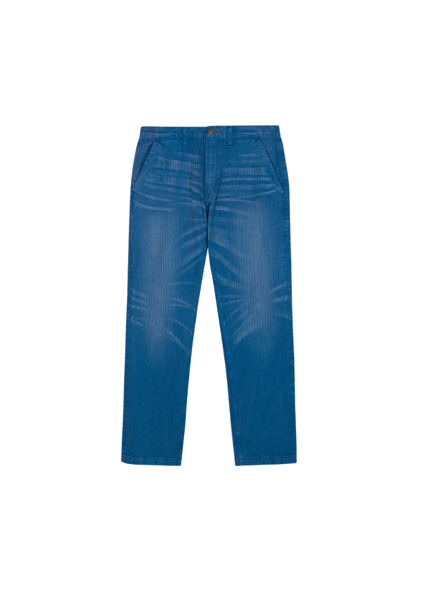 Indigo Sunfaded Herringbone