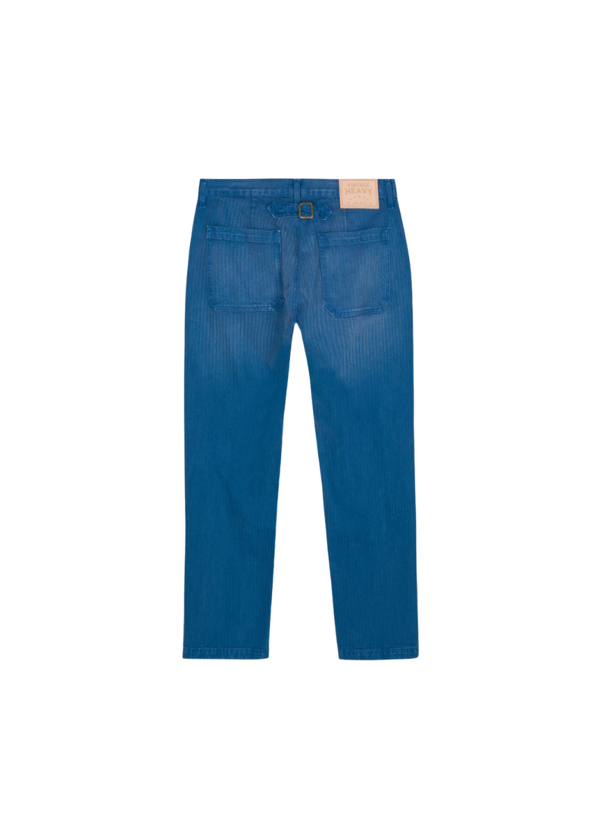 Indigo Sunfaded Herringbone