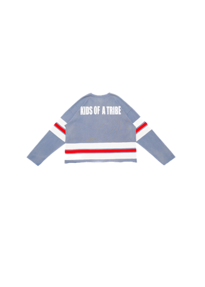 Blue Sun-faded Football Jersey