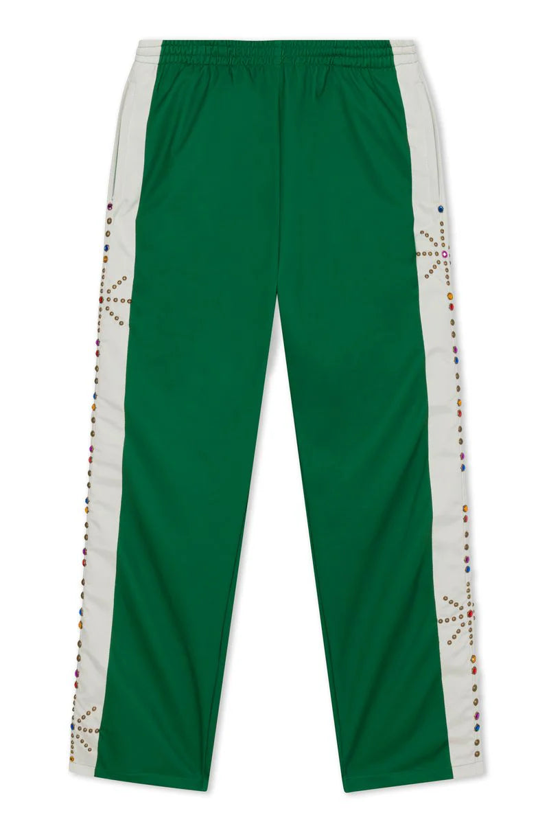 Emerald studded Leroy Track Pant