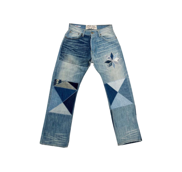 Indigo Quilted 5-Pocket