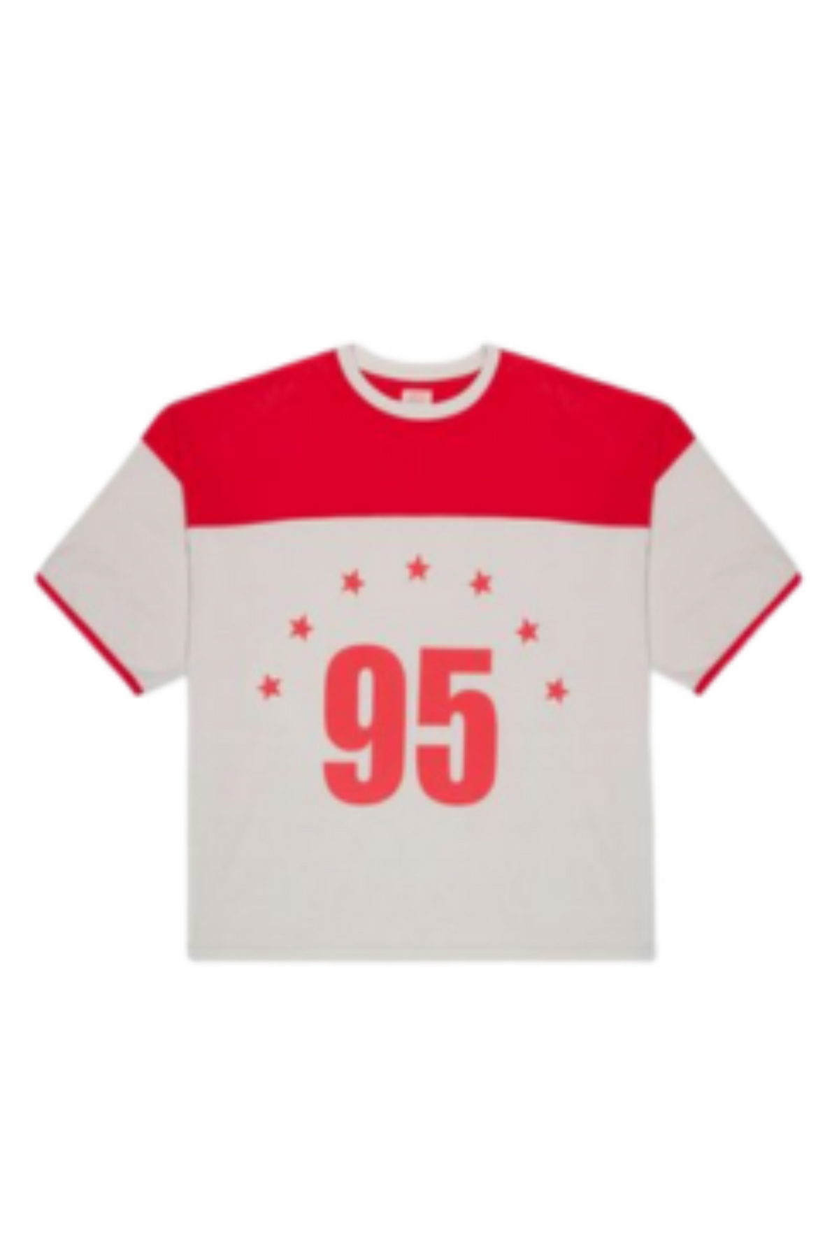 Oversized 95 Football Jersey Red/White