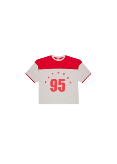 Oversized 95 Football Jersey Red/White