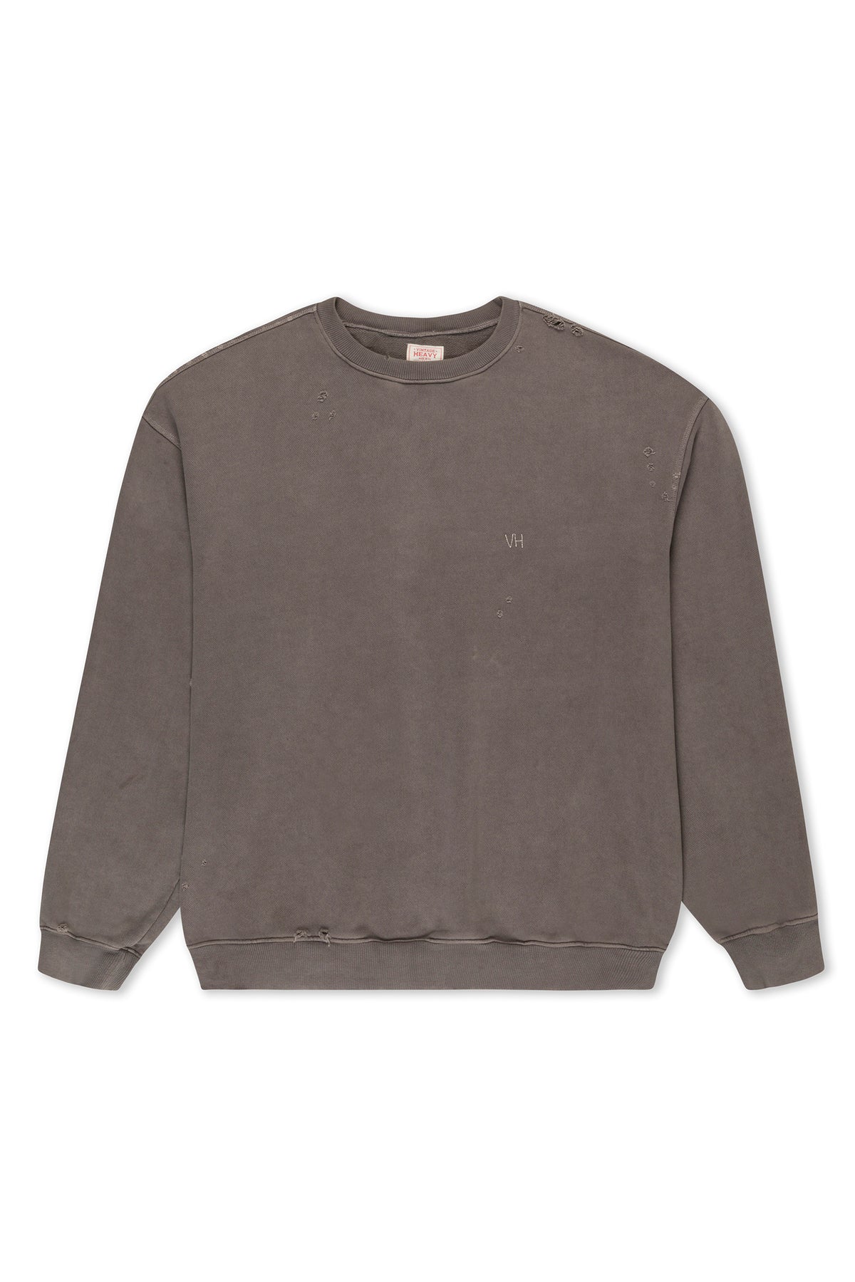 Grey Oversized Aged Crew