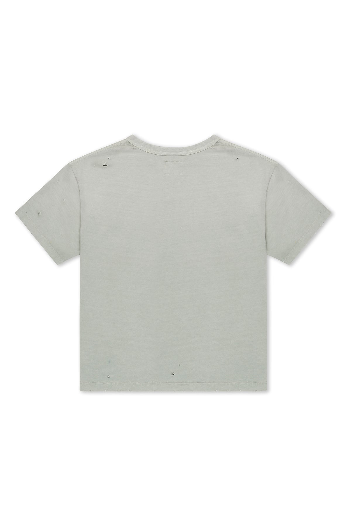 Grey Cropped Aged Tee