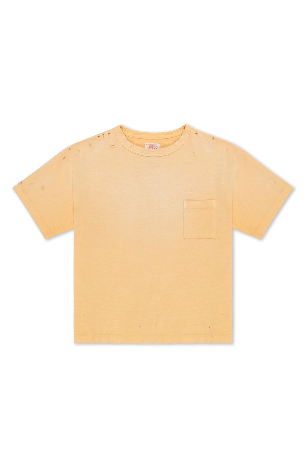 Yellow Cropped Aged Tee