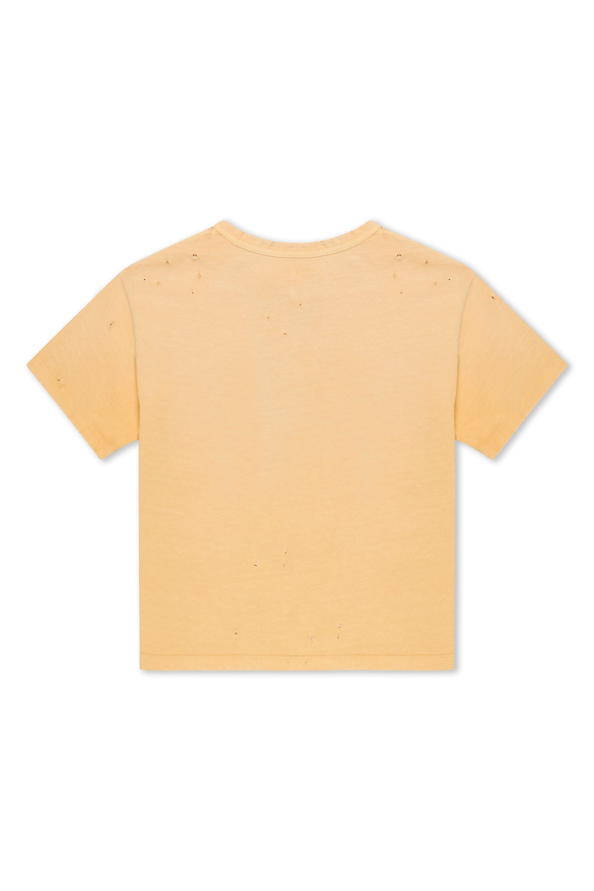 Yellow Cropped Aged Tee